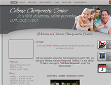Tablet Screenshot of caleasechiropractic.com